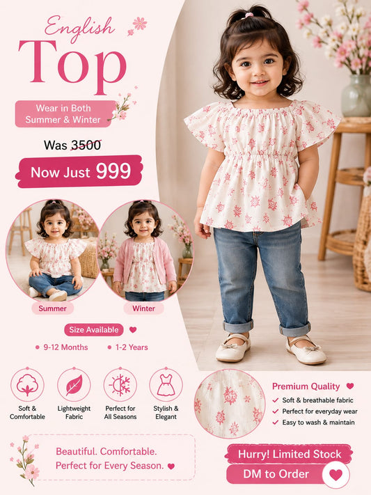 Girls White Floral Print Dress – Pre-Loved Kidswear