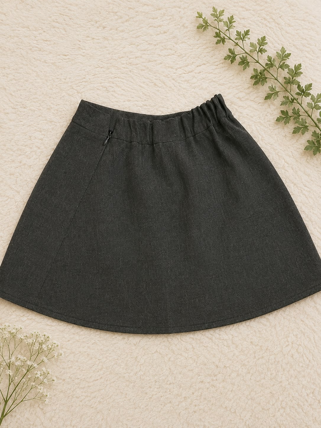 Girls Black A-Line Skirt – Stylish Everyday & Party Wear