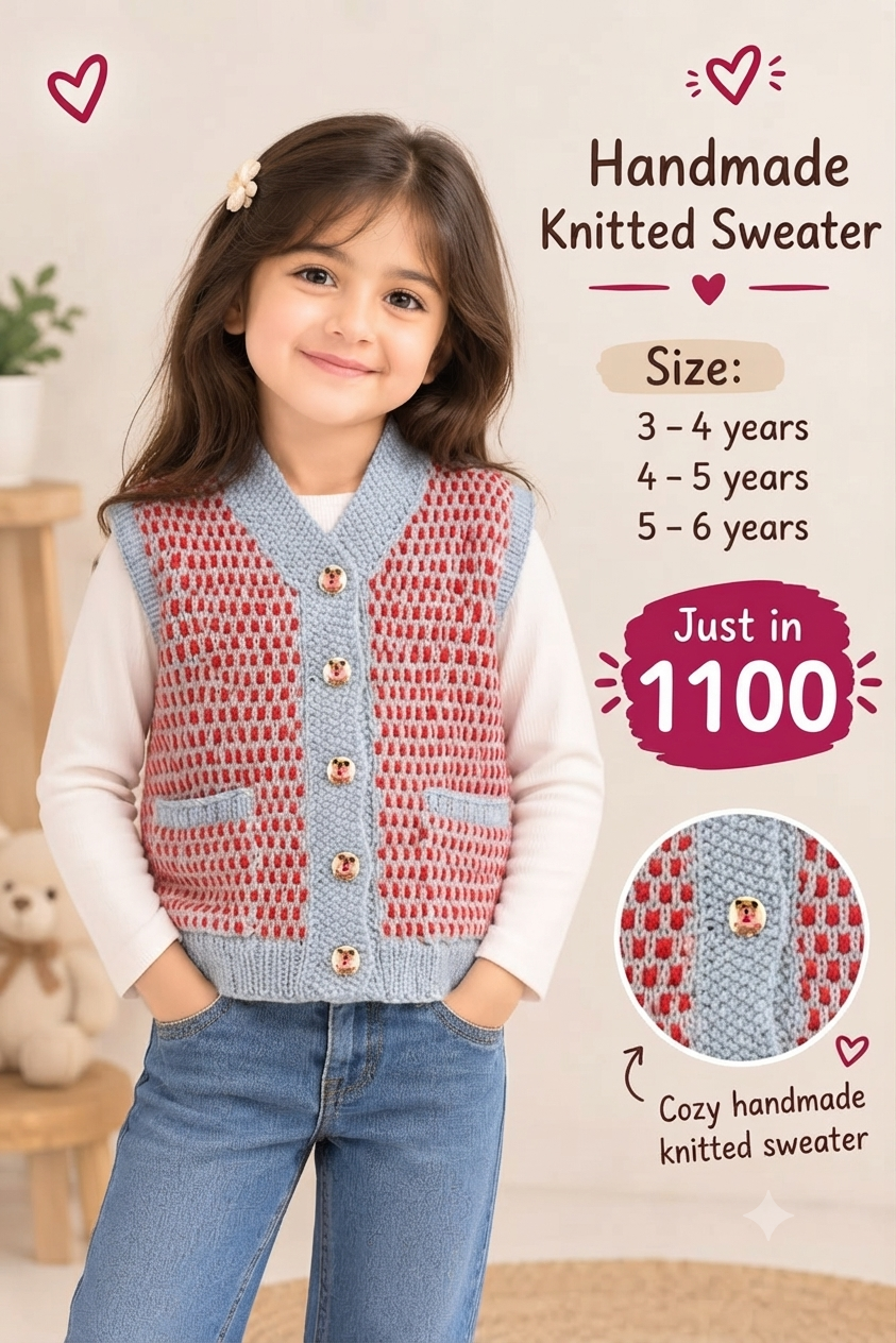 Kids Handmade Knitted Sweater