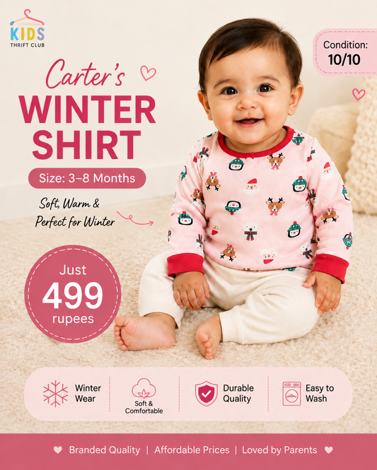 Carter’s Baby Winter Shirt Pink Printed