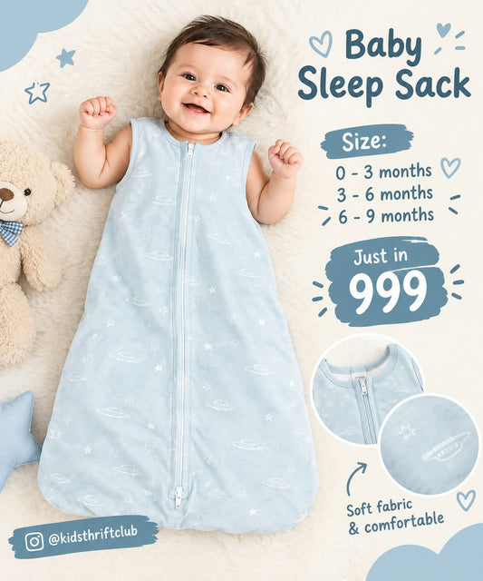 Blue Starry Space Print Baby Sleep Sack for Infants